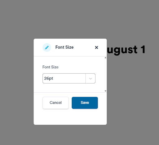 birthday list font