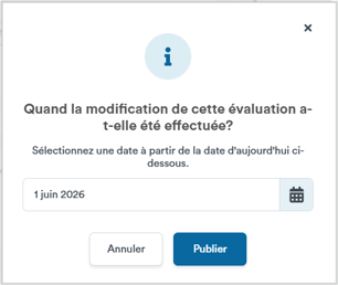 published date of assessment